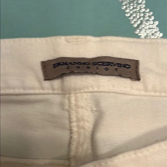 Ermanno Scervino White Skinny Jeans Distressed Style
